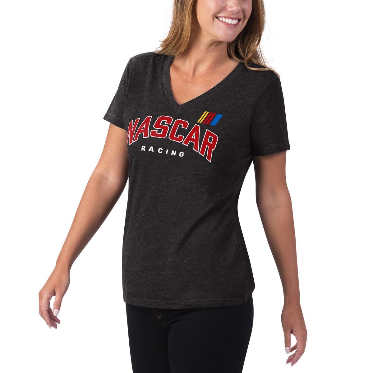 5th & Ocean Washington Nationals Womens White Scoop Neck Script T-Shirt 5th & Ocean Washington Nationals Womens White Scoop Neck Script T-Shirt